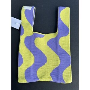 Buffollow Everyday tote Bag Knitted Wrist bag light weight Travel Pouch SZ Small